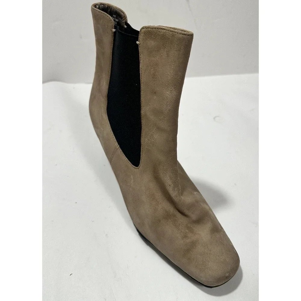 Asgi‎ Boots Womens 8.5 M Ankle Booties Brown Leather 030808